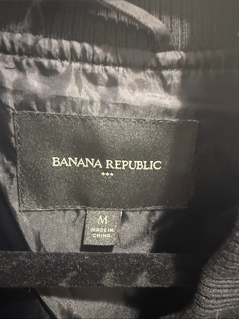 Banana Republic Black Men's Bomber Jacket
